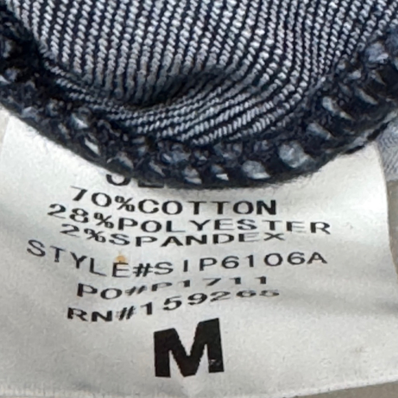 Altar'd State Women's Bell Bottom Flare Jeans Size M Dark Wash Frayed Bottom - Picture 7 of 7